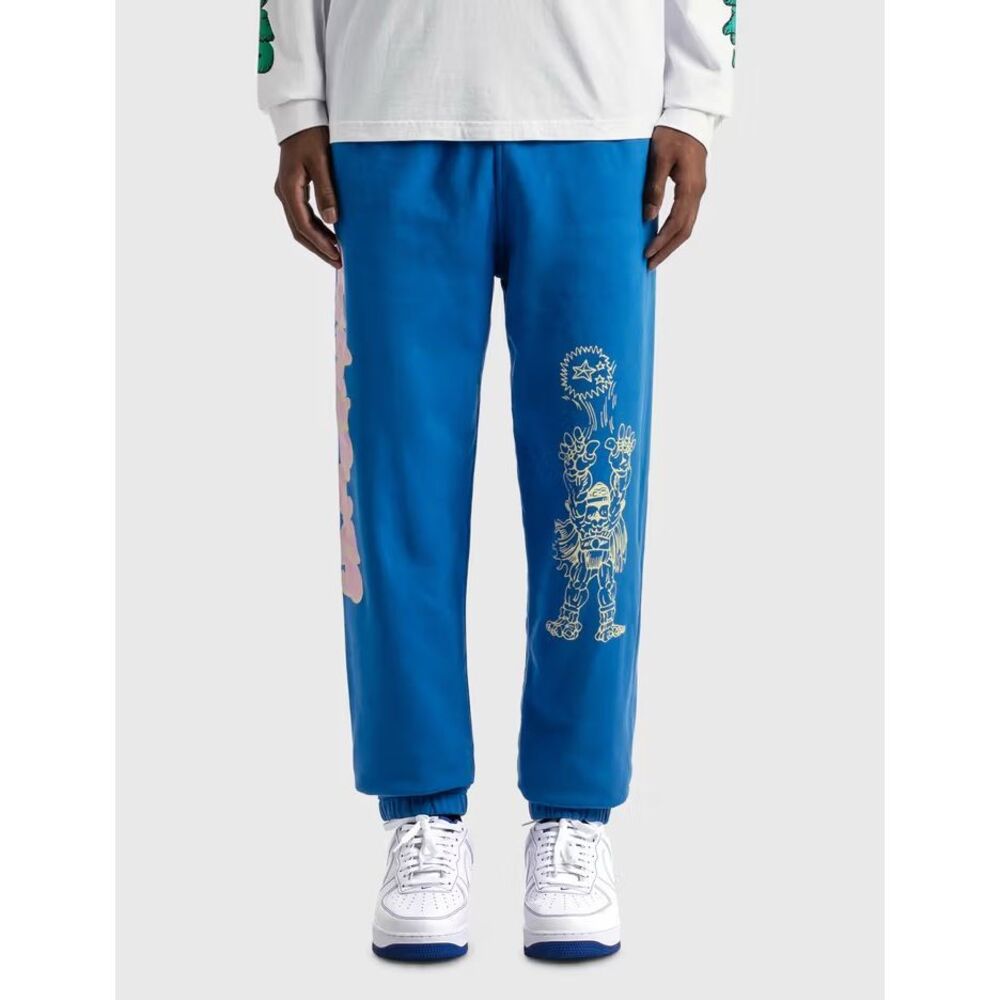 Brain-Dead Mens Blue Ultimate Star Search Fleece Lined Jogger Sweatpants Medium